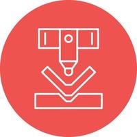Bending Machine Line Icon vector