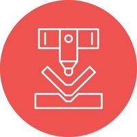 Bending Machine Line Icon vector