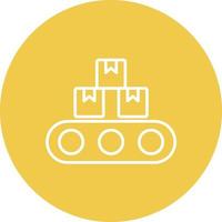 Rolling Machine Line Icon vector