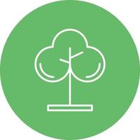 icono de línea de árbol vector