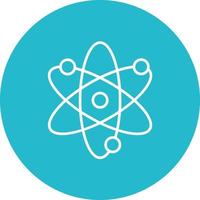Atom Line Icon vector