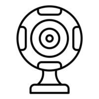 icono de línea de webcam vector