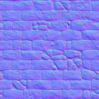 Normal map bricks texture, normal mapping photo