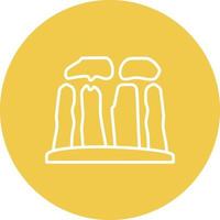 Stonehenge Line Icon vector