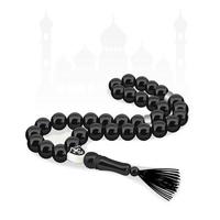 Muslim prayer beads. Muslim rosary beads. Islam symbol