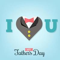 happy father's day vector illustration greeting card
