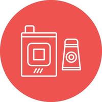 Space Food Line Icon vector