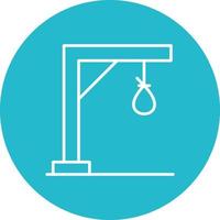 Gibbet Line Icon vector