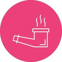Smoking Pipe Line Icon vector