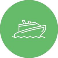 Yachting Line Icon vector