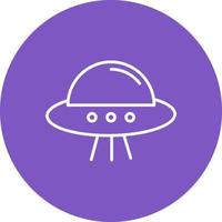 UFO Line Icon vector