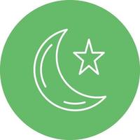 Moon Line Icon vector