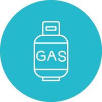 Gas Cylinders Line Icon vector