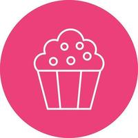 Cupcakes Line Icon vector