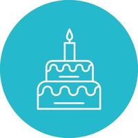 Birthday Line Icon vector