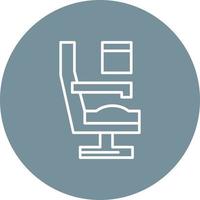 Airplane Seat Line Icon vector