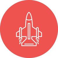 Jet Line Icon vector