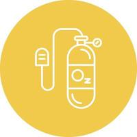 Oxygen Mask Line Icon vector
