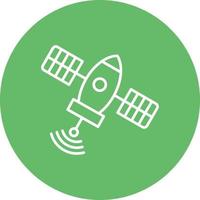 Space Station Line Icon vector