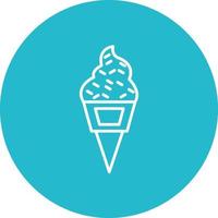 Ice Cream Line Icon vector