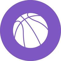 Basketball Glyph Circle Background Icon vector