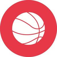 Basketball Glyph Circle Background Icon vector