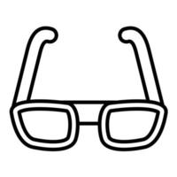 Eyeglasses Line Icon vector