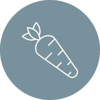 Carrots Line Circle Background Icon vector