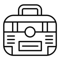 Briefcase Line Icon vector