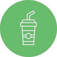 icono de fondo de círculo de línea de refresco vector