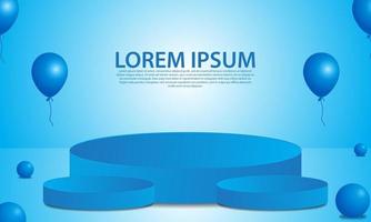 podium background templates for products vector