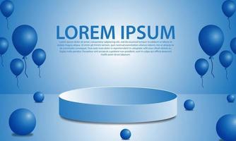 podium background templates for products vector