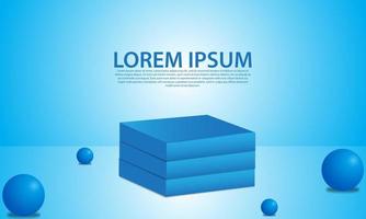 podium background templates for products and advertisements vector