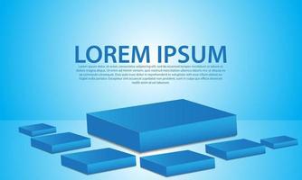 podium background templates for products vector