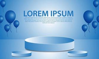 podium background templates for products vector