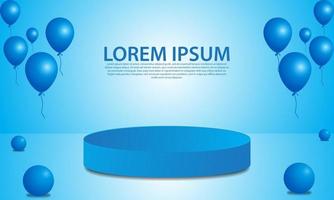 podium background templates for products vector