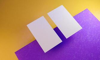 Double business card mockup photo