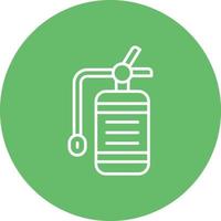 Fire Extinguisher Line Circle Background Icon vector
