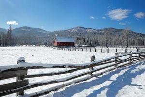 Rural winter scene in Idaho. photo