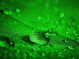 Water Drop Bubble Magnification Green Creative Background photo
