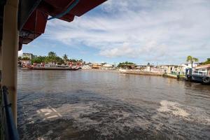 Porto Seguro, Bahia, Brazil March 6 2022 The Ferry Boats that transport cars, vehicles and people from Porto Seguro to Arraial d Ajuda 24 hours a day photo