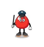 Cartoon Illustration of blood police vector