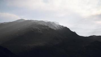 landscape panoramic view desert with rocky mountains photo