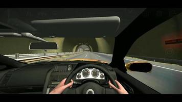 dirigindo no túnel no jogo video