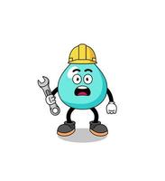 Character Illustration of water with 404 error vector