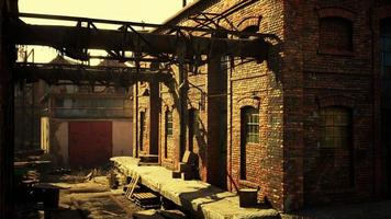 ruins of a very heavily polluted industrial factory photo