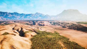 Aerial view of the Sahara desert photo