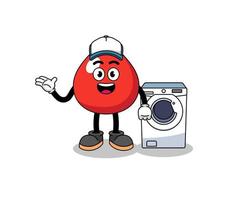 blood illustration as a laundry man vector