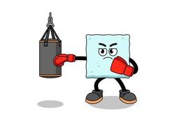 Illustration of sugar cube boxer vector