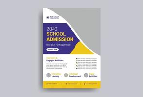 School Flyer Design vector